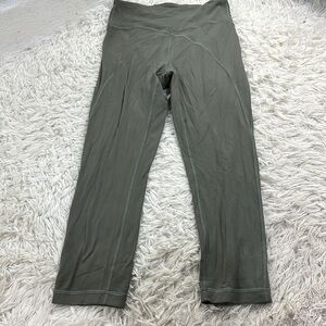 Lululemon Get Centred High Rise Crop 21" Grey Sage